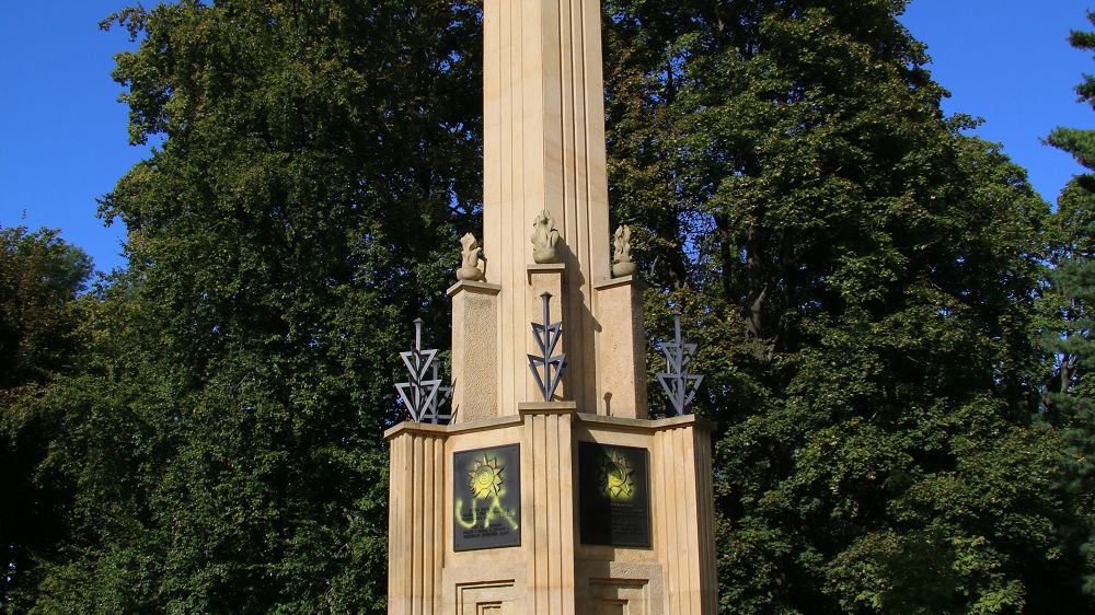 Sprejer pomaloval památník Rudé armády v Olomouci
